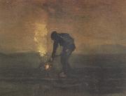 Vincent Van Gogh Peasant Burning Weeds (nn04) Spain oil painting artist